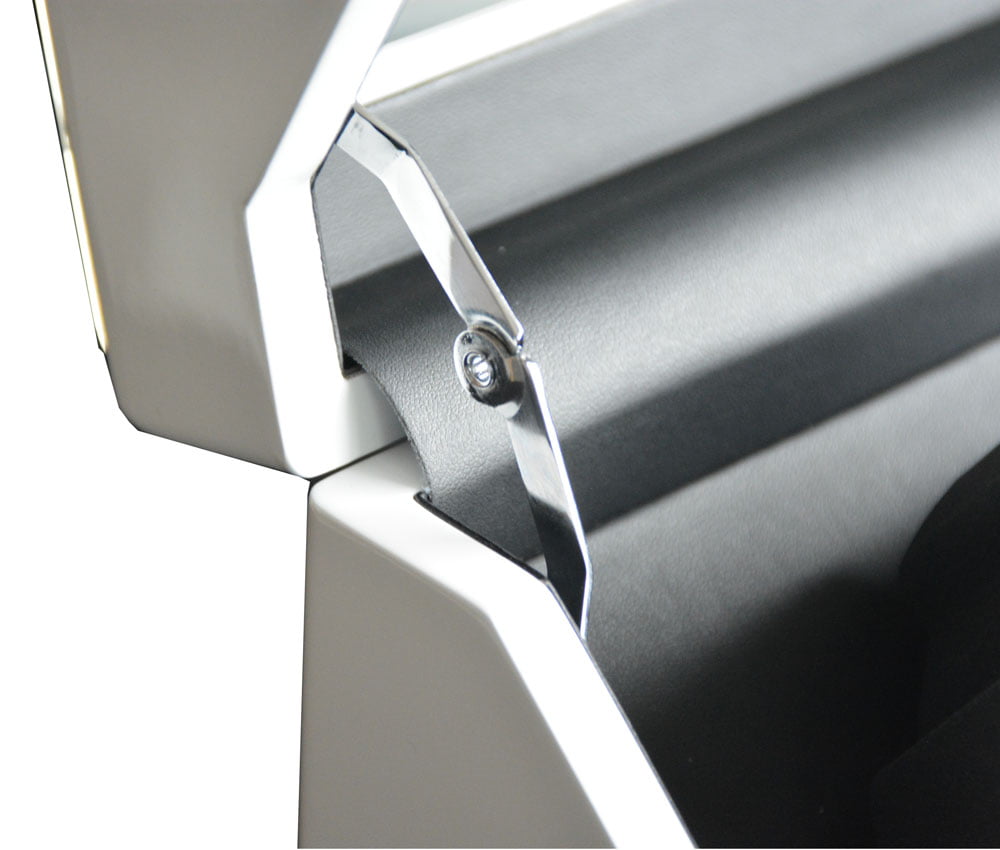 High-Gloss White 4-Watch Winder with Acrylic Display