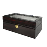 High Glossy Ebony with Grey 12 Watch Case