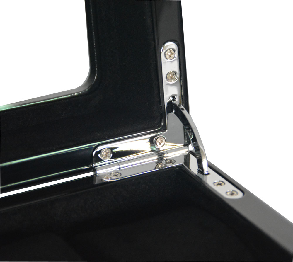 High Glossy Black 6 Watch Case with Tempered Glass Display