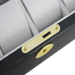 High Glossy Ebony with Grey 12 Watch Case