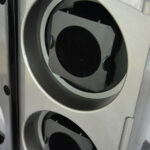 Glossy Black Plastic 2 Watch Winder with LED Light