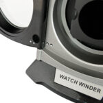 Glossy Black Plastic 2 Watch Winder with LED Light