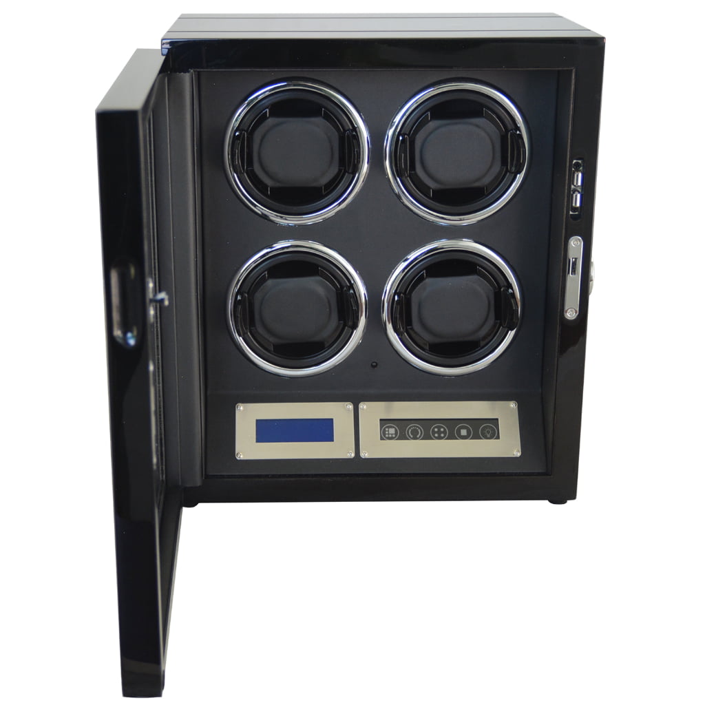 Carbon Fiber 4 Watch Winder with Adjustable TPD and Japanese Mabuchi Motor