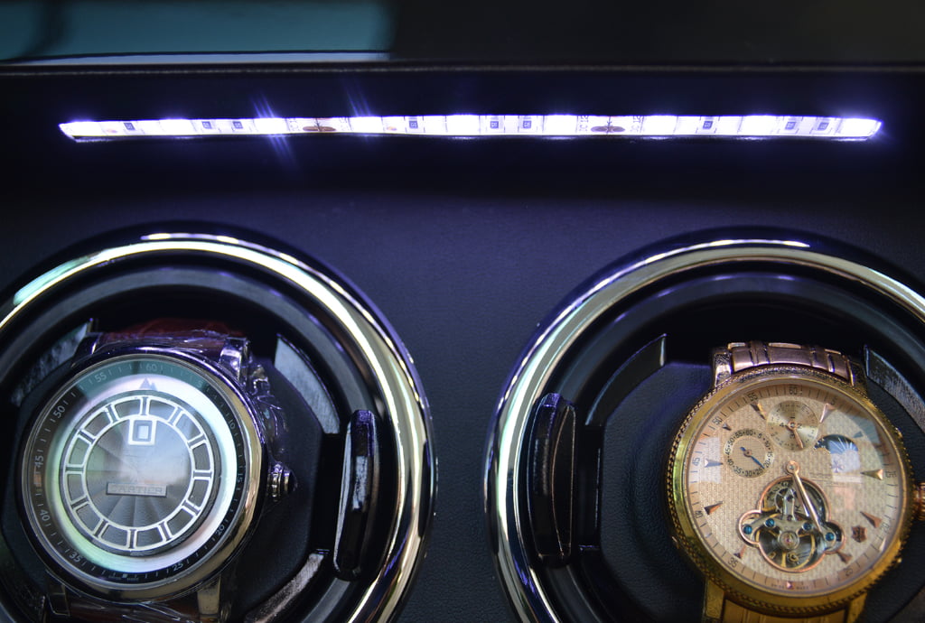 Carbon Fiber 4 Watch Winder with Adjustable TPD and Japanese Mabuchi Motor