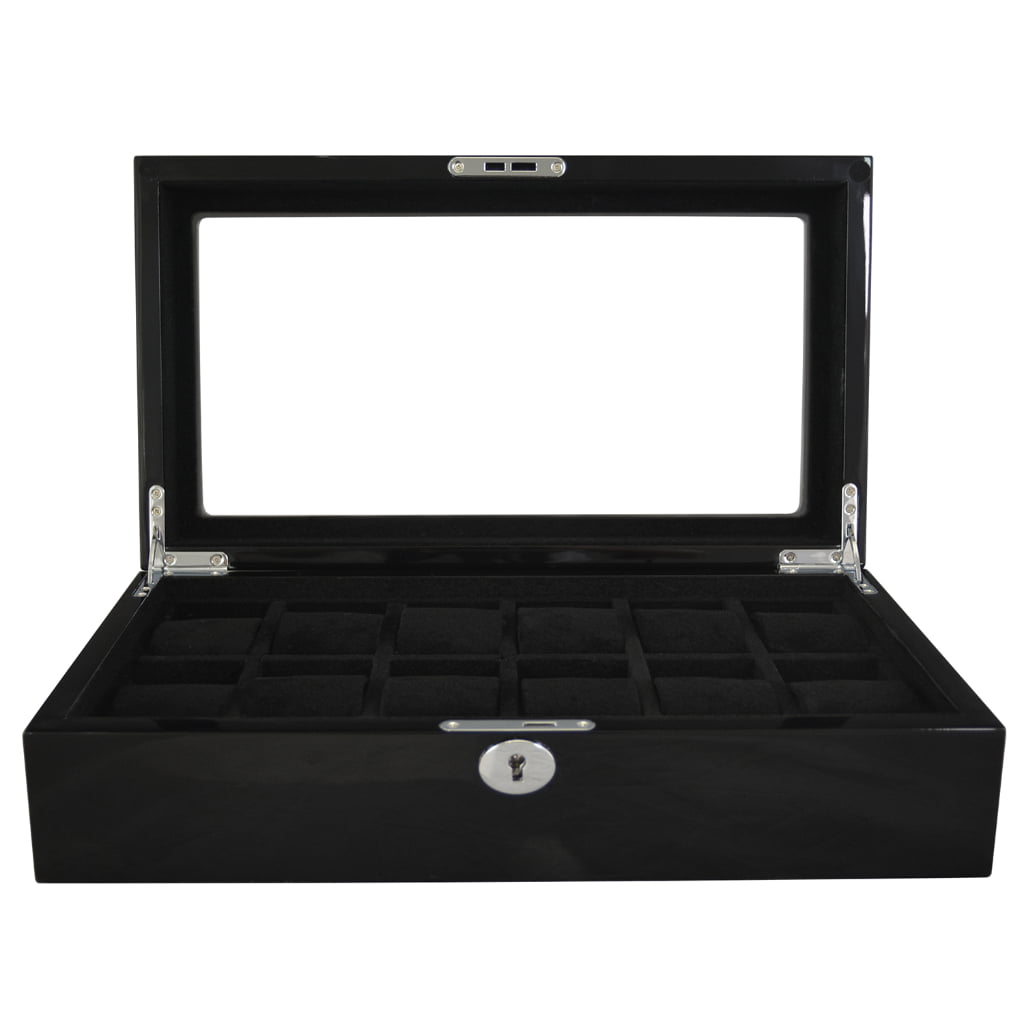High Glossy Black 12 Watch Case