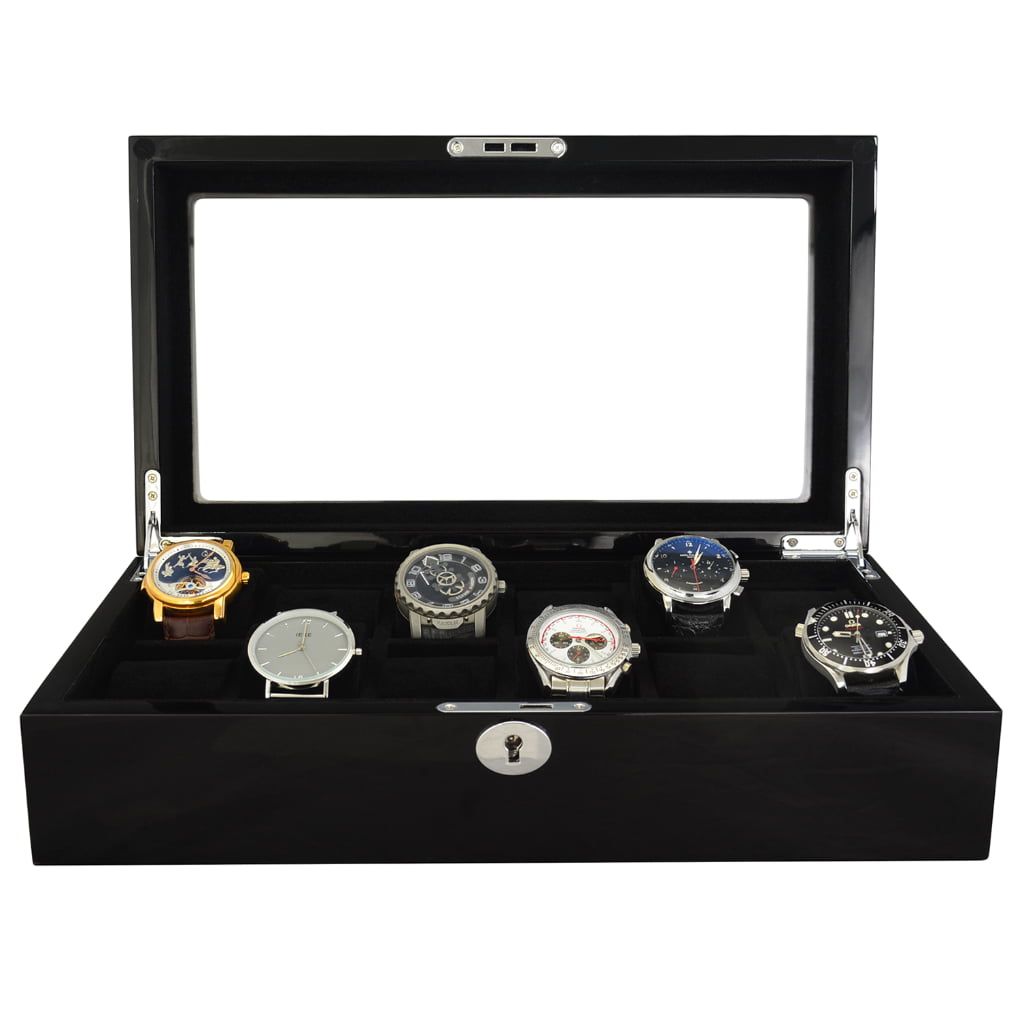 High Glossy Black 12 Watch Case