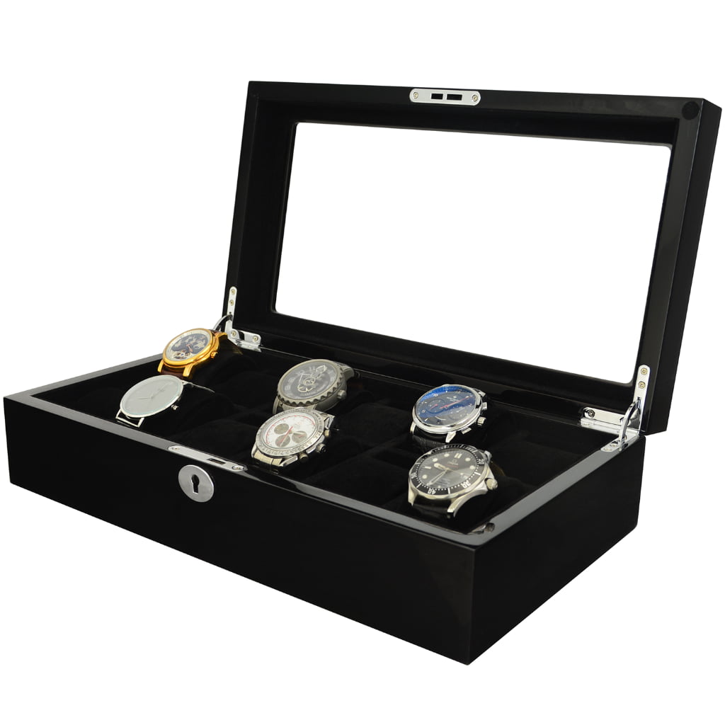 High Glossy Black 12 Watch Case