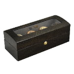 High Glossy Crocodile Grain Deep Green 4 Watch Case