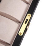 Carbon Fiber 6 Watch Case with Velvet Interior and Acrylic Display Window