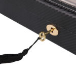 Carbon Fiber 6 Watch Case with Velvet Interior and Acrylic Display Window