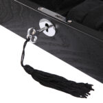 lockable watch box with key and front hardware lock