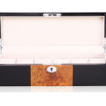 Camphor Glossy Arc 6 Watch Case with Apricot Velvet Interior