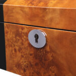 Camphor Glossy Arc 6 Watch Case with Apricot Velvet Interior