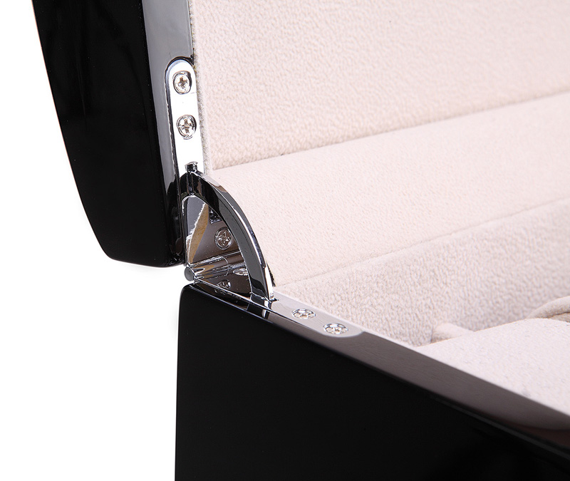 Camphor Glossy Arc 6 Watch Case with Apricot Velvet Interior