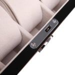 Camphor Glossy Arc 6 Watch Case with Apricot Velvet Interior