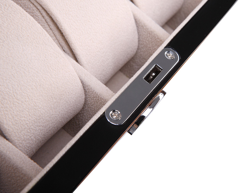 Camphor Glossy Arc 6 Watch Case with Apricot Velvet Interior