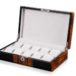 High Glossy Ebony Grain and Black 10 Watch Case