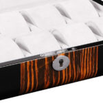 High Glossy Ebony Grain and Black 10 Watch Case