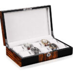 High Glossy Ebony Grain and Black 10 Watch Case