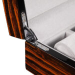 High Glossy Ebony Grain and Black 10 Watch Case
