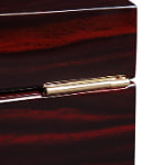 High Glossy Ebony with Grey 12 Watch Case with Velvet Interior