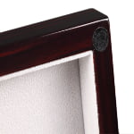 High Glossy Ebony with Grey 12 Watch Case with Velvet Interior