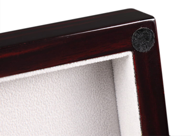 High Glossy Ebony with Grey 12 Watch Case with Velvet Interior