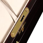 High Glossy Ebony with Apricot 20 Watch Case with Velvet Interior