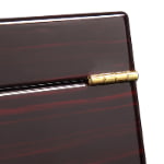 High Glossy Ebony with Apricot 20 Watch Case with Velvet Interior