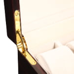 High Glossy Ebony with Apricot 20 Watch Case with Velvet Interior