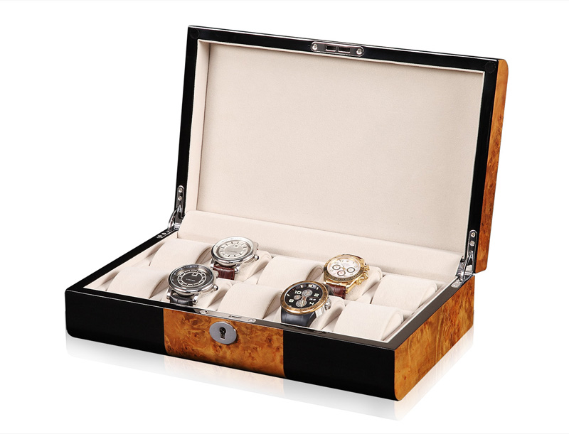 High Glossy Yellow and Black 10 Watch Case