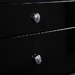High Glossy Black 25 Watch Case with Tempered Glass Display