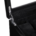 High Glossy Black 25 Watch Case with Tempered Glass Display