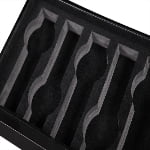 High Glossy Black 25 Watch Case with Tempered Glass Display