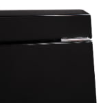 High Glossy Black 25 Watch Case with Tempered Glass Display