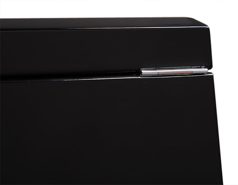High Glossy Black 25 Watch Case with Tempered Glass Display