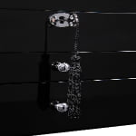 High Glossy Black 25 Watch Case with Tempered Glass Display