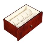 High Glossy Camphor with Beige 25 Watch Case with Tempered Glass Display