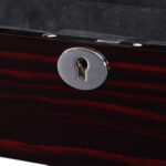Ebony with Black High Glossy Arc 6 Watch Case with Velvet Interior