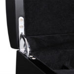 Ebony with Black High Glossy Arc 6 Watch Case with Velvet Interior