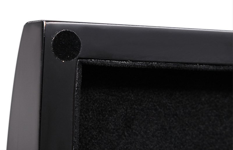 Ebony with Black High Glossy Arc 6 Watch Case with Velvet Interior
