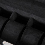 Ebony with Black High Glossy Arc 6 Watch Case with Velvet Interior