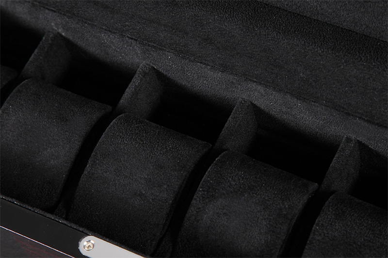 Ebony with Black High Glossy Arc 6 Watch Case with Velvet Interior