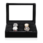 High Glossy Black 10 Watch Case with Acrylic Display Window