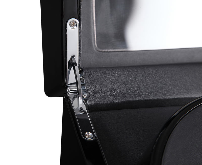High Glossy Black 4-Watch Winder with 6-Watch Storage with Door Sensor