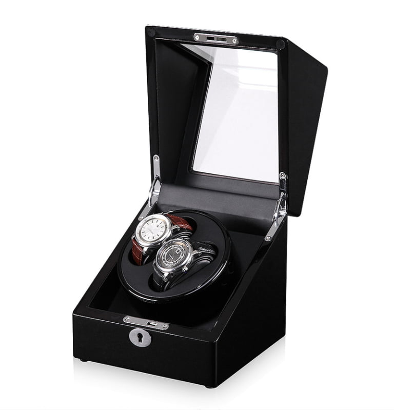 High-Gloss Black  2-Watch Winder with Selectable TPD