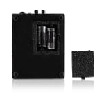 2-watch winder underside with open battery compartment and base feet
