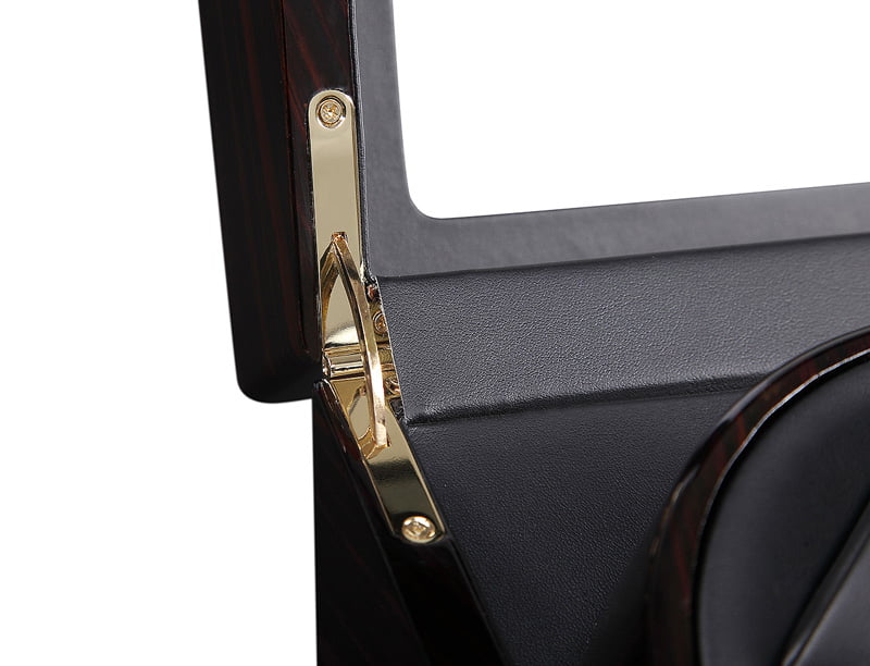 High Glossy Ebony 4-Watch Winder with 6-Watch Storage