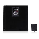 Watch winder base with battery power compartment and removable cover