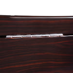 8-watch winder high-gloss ebony exterior with metal hinge detail